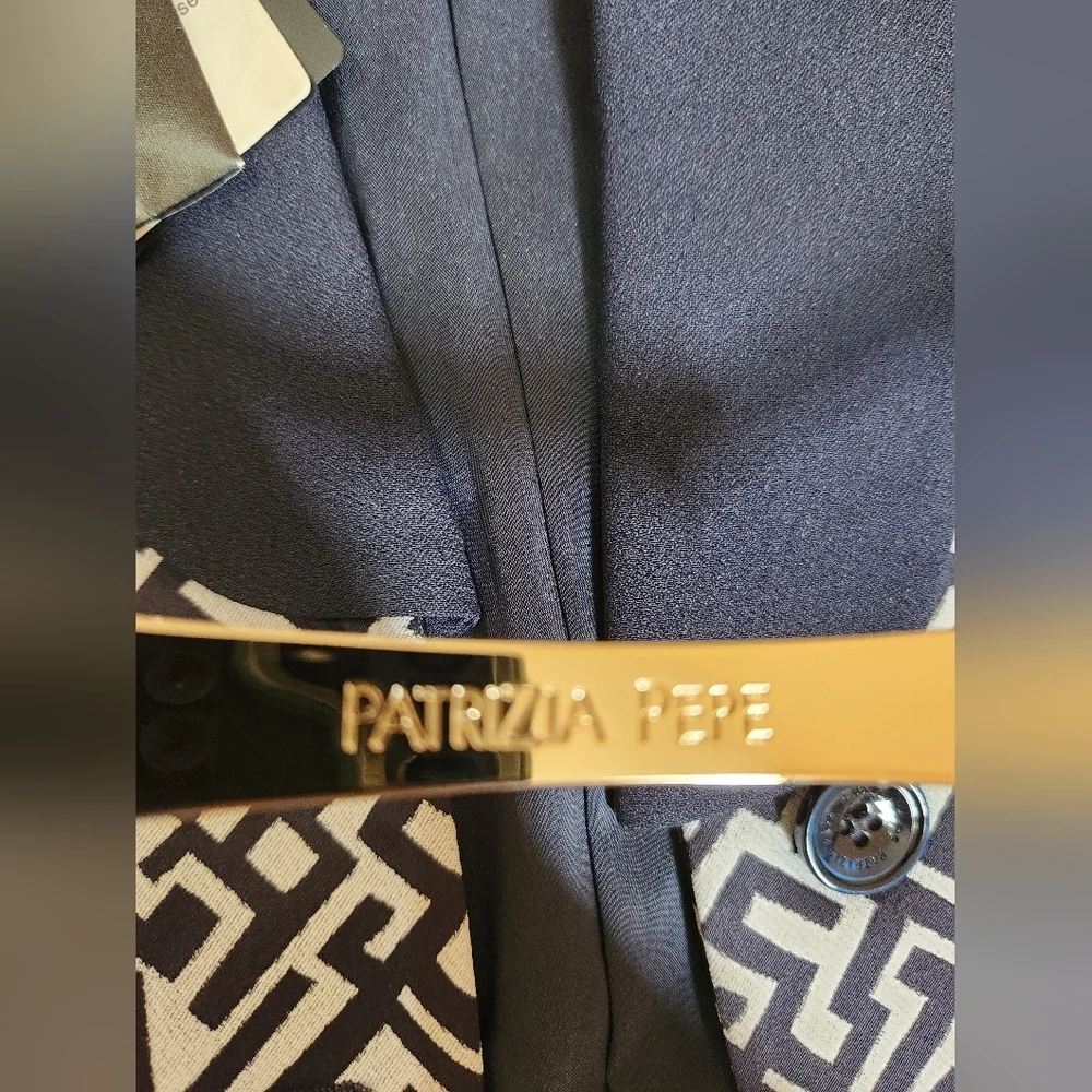 Patrizia Pepe Blue Blazer Single Breasted Long Sleeve M